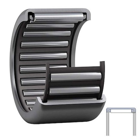 Schaeffler Needle Bearing Roller Assembly with Outer Ring, 3/16 in. Bore, 11/32 in. Outside Diameter SCE34-TV